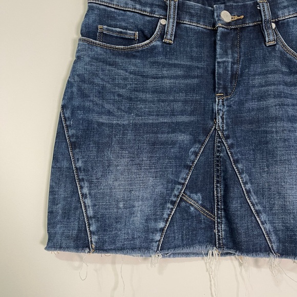 Blank NYC Womens Jean Skirt Size 27 Blue Unfaithful Denim Mini - Picture 3 of 10